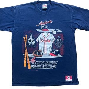 Vintage 1992 Atlanta Braves Single Stitch T-Shirt Size X-Large